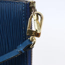 LOUIS VUITTON Epi Pochette Accessoires Pouch Blue M52985 LV Auth BA8155-18