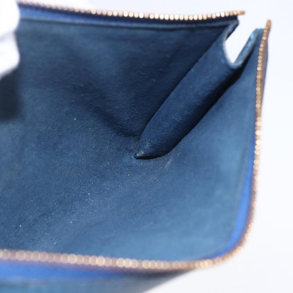 LOUIS VUITTON Epi Pochette Accessoires Pouch Blue M52985 LV Auth BA8155
