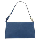 LOUIS VUITTON Epi Pochette Accessoires Pouch Blue M52985 LV Auth BA8155-2