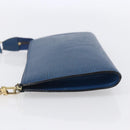 LOUIS VUITTON Epi Pochette Accessoires Pouch Blue M52985 LV Auth BA8155-3