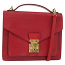LOUIS VUITTON Epi Monceau 28 Hand Bag Red M40783 LV Auth BA8156-1