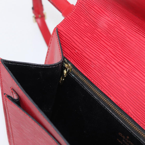 LOUIS VUITTON Epi Monceau 28 Hand Bag Red M40783 LV Auth BA8156