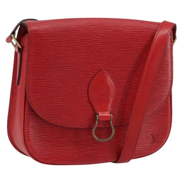 LOUIS VUITTON Epi Saint Cloud GM Shoulder Bag Red M52197 LV Auth BA8157