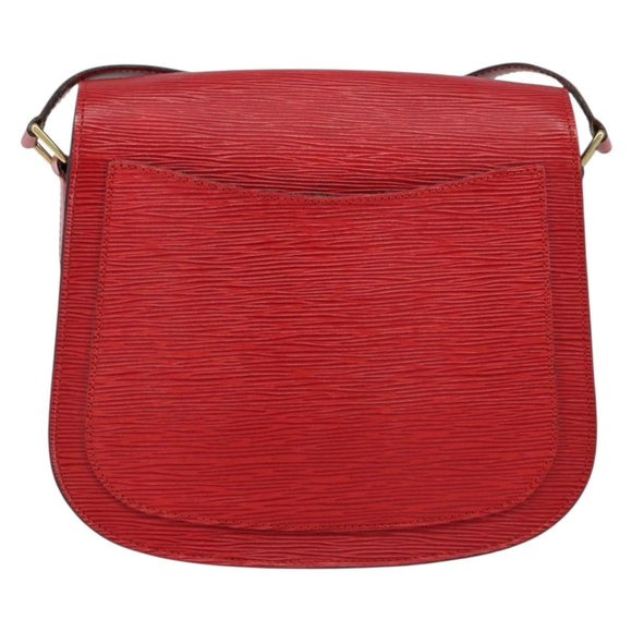 LOUIS VUITTON Epi Saint Cloud GM Shoulder Bag Red M52197 LV Auth BA8157