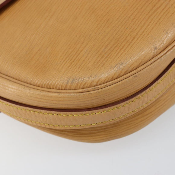 LOUIS VUITTON Epi Jeune Fille MM Shoulder Bag Beige M52156 LV Auth BA8158