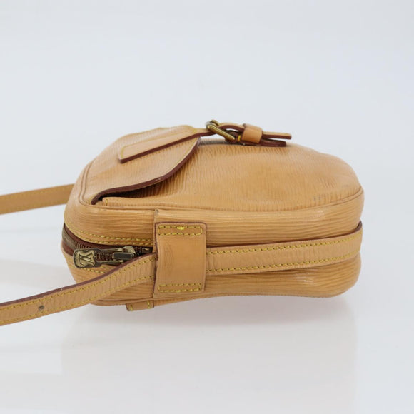 LOUIS VUITTON Epi Jeune Fille MM Shoulder Bag Beige M52156 LV Auth BA8158