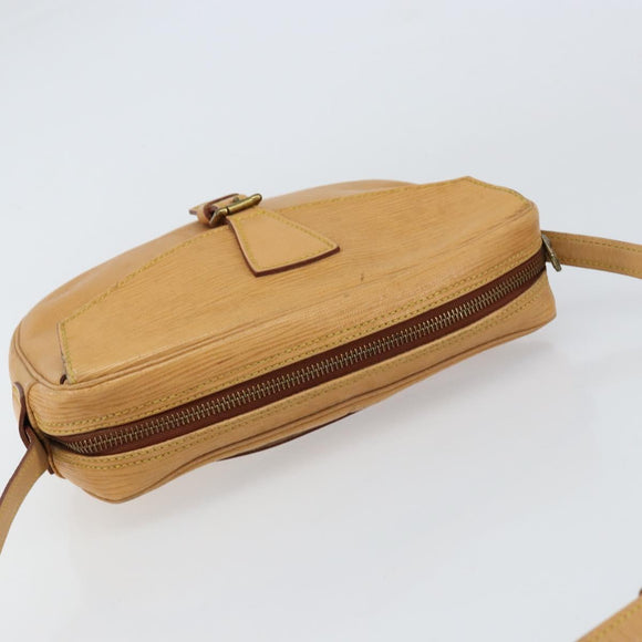 LOUIS VUITTON Epi Jeune Fille MM Shoulder Bag Beige M52156 LV Auth BA8158