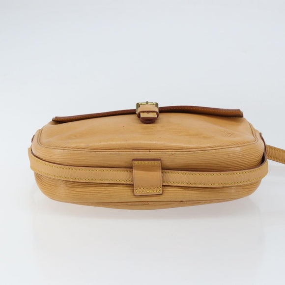 LOUIS VUITTON Epi Jeune Fille MM Shoulder Bag Beige M52156 LV Auth BA8158