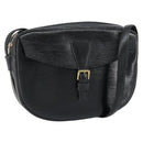 LOUIS VUITTON Epi Jeune Fille MM Shoulder Bag Black M52152 LV Auth BA8159-1