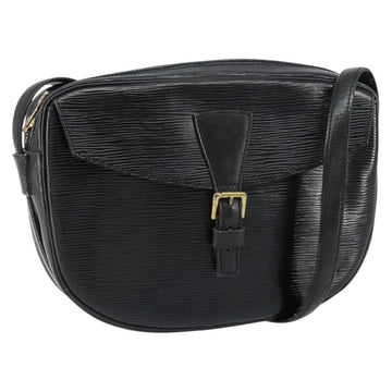 LOUIS VUITTON Epi Jeune Fille MM Shoulder Bag Black M52152 LV Auth BA8159