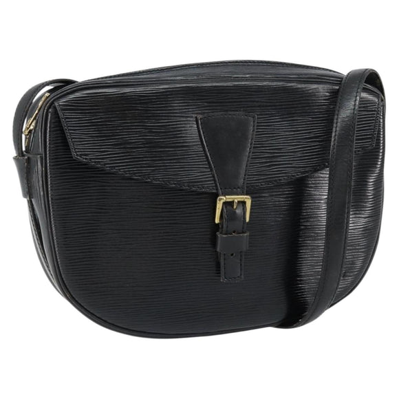 LOUIS VUITTON Epi Jeune Fille MM Shoulder Bag Black M52152 LV Auth BA8159