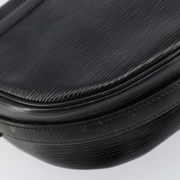 LOUIS VUITTON Epi Jeune Fille MM Shoulder Bag Black M52152 LV Auth BA8159