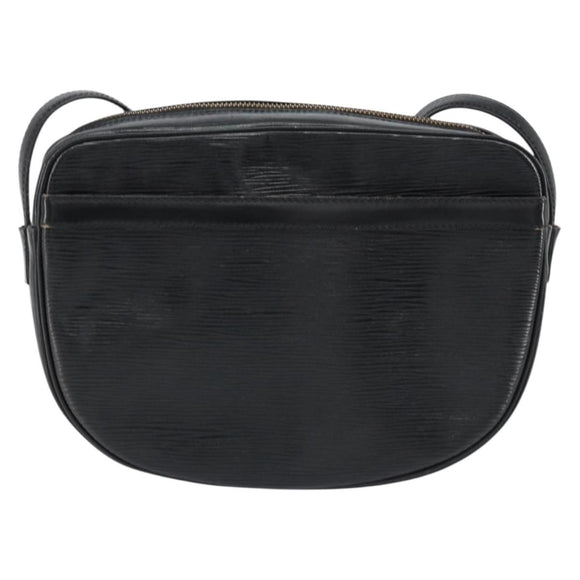 LOUIS VUITTON Epi Jeune Fille MM Shoulder Bag Black M52152 LV Auth BA8159