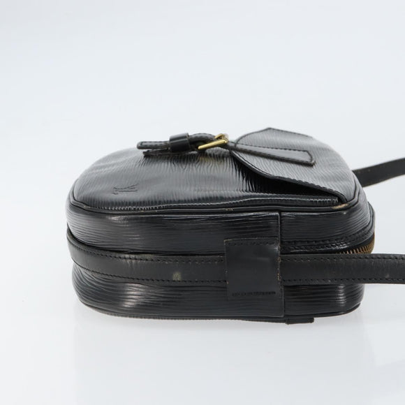 LOUIS VUITTON Epi Jeune Fille MM Shoulder Bag Black M52152 LV Auth BA8159