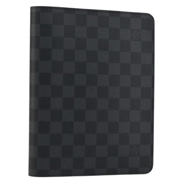 LOUIS VUITTON Damier Graphite Agenda Bureau Note Cover R20974 LV Auth BA8160
