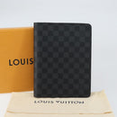 LOUIS VUITTON Damier Graphite Agenda Bureau Note Cover R20974 LV Auth BA8160-20