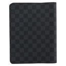 LOUIS VUITTON Damier Graphite Agenda Bureau Note Cover R20974 LV Auth BA8160-3