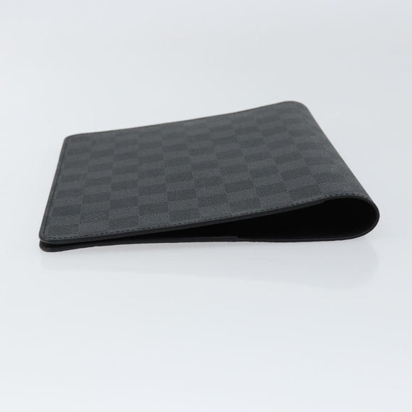 LOUIS VUITTON Damier Graphite Agenda Bureau Note Cover R20974 LV Auth BA8160