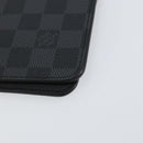 LOUIS VUITTON Damier Graphite Agenda Bureau Note Cover R20974 LV Auth BA8160-8