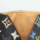 LOUIS VUITTON Monogram Multicolor Etui Hand Mirror Black M92650 LV Auth BA8161-8