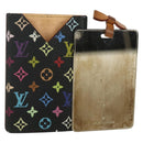 LOUIS VUITTON Monogram Multicolor Etui Hand Mirror Black M92650 LV Auth BA8161-1