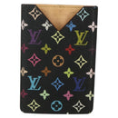 LOUIS VUITTON Monogram Multicolor Etui Hand Mirror Black M92650 LV Auth BA8161-13