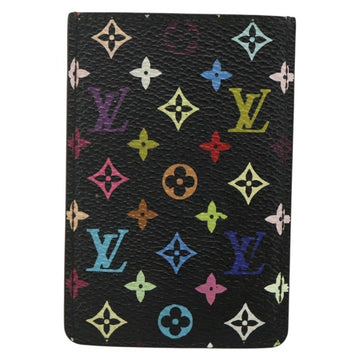 LOUIS VUITTON Monogram Multicolor Etui Hand Mirror Black M92650 LV Auth BA8161 - 0