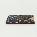 LOUIS VUITTON Monogram Multicolor Etui Hand Mirror Black M92650 LV Auth BA8161-3