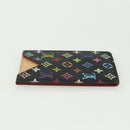 LOUIS VUITTON Monogram Multicolor Etui Hand Mirror Black M92650 LV Auth BA8161-4