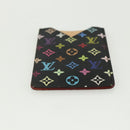 LOUIS VUITTON Monogram Multicolor Etui Hand Mirror Black M92650 LV Auth BA8161-6
