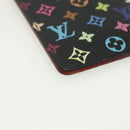 LOUIS VUITTON Monogram Multicolor Etui Hand Mirror Black M92650 LV Auth BA8161-14