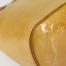 LOUIS VUITTON Monogram Vernis Houston Hand Bag Beige M91004 LV Auth BA8163-11