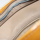 LOUIS VUITTON Monogram Vernis Houston Hand Bag Beige M91004 LV Auth BA8163-17