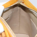 LOUIS VUITTON Monogram Vernis Houston Hand Bag Beige M91004 LV Auth BA8163-19