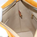 LOUIS VUITTON Monogram Vernis Houston Hand Bag Beige M91004 LV Auth BA8163-20