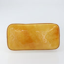 LOUIS VUITTON Monogram Vernis Houston Hand Bag Beige M91004 LV Auth BA8163-9