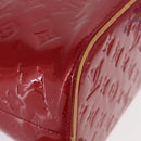 LOUIS VUITTON Monogram Vernis Houston Hand Bag Pomme D'amour M91385 Auth BA8164-9