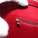 LOUIS VUITTON Monogram Vernis Houston Hand Bag Pomme D'amour M91385 Auth BA8164-21