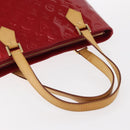 LOUIS VUITTON Monogram Vernis Houston Hand Bag Pomme D'amour M91385 Auth BA8164-7