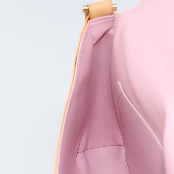 LOUIS VUITTON Vernis Thompson Street Bag Marshmallow Pink M91070 LV Auth BA8165