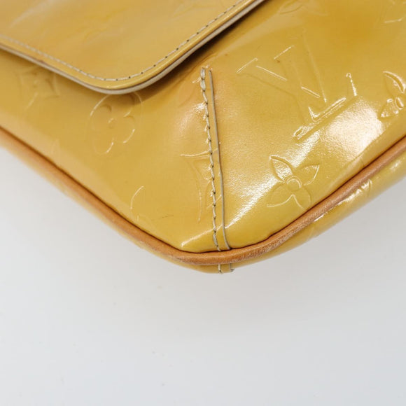 LOUIS VUITTON Monogram Vernis Thompson Street Bag Beige M91301 LV Auth BA8166