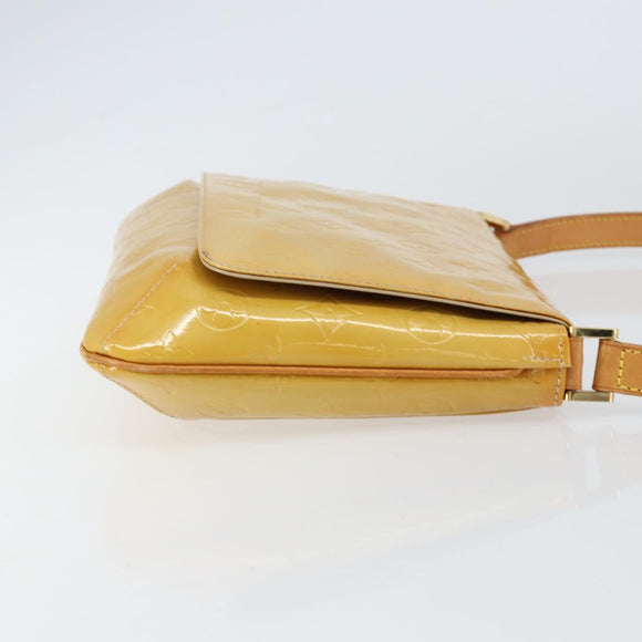 LOUIS VUITTON Monogram Vernis Thompson Street Bag Beige M91301 LV Auth BA8166