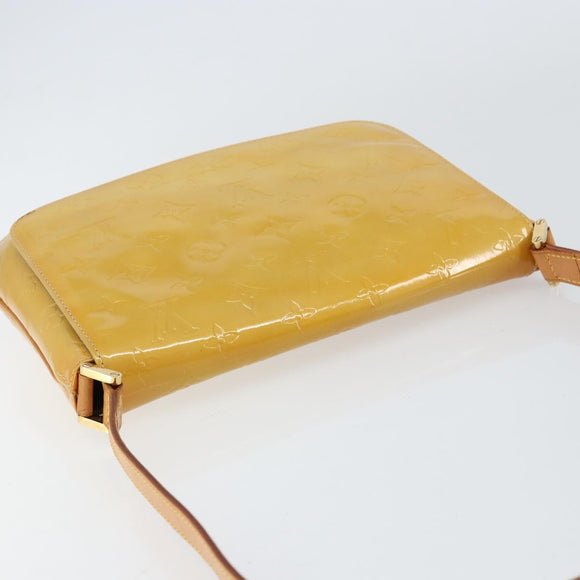 LOUIS VUITTON Monogram Vernis Thompson Street Bag Beige M91301 LV Auth BA8166