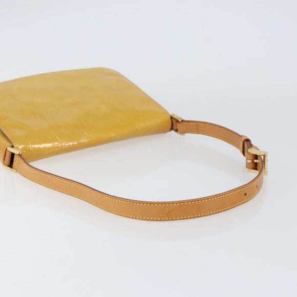 LOUIS VUITTON Monogram Vernis Thompson Street Bag Beige M91301 LV Auth BA8166