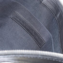 BALENCIAGA Clip M Bag Canvas Leather Beige Black Silver 373834 Auth BA8170-18