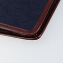 CELINE C Sulky Shoulder Bag Canvas Navy Gold Auth BA8171-9