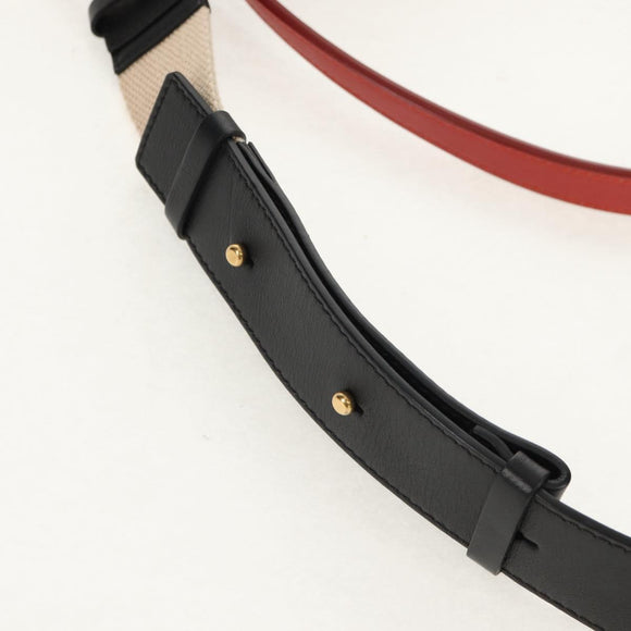 Chloe Mini Basket Roy Shoulder Bag Leather Red Gold Auth BA8174M