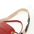 Chloe Mini Basket Roy Shoulder Bag Leather Red Gold Auth BA8174M-11