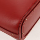 Chloe Mini Basket Roy Shoulder Bag Leather Red Gold Auth BA8174M-15