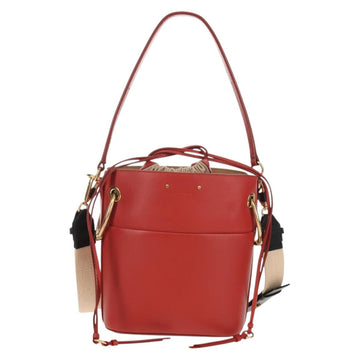 Chloe Mini Basket Roy Shoulder Bag Leather Red Gold Auth BA8174M - 0